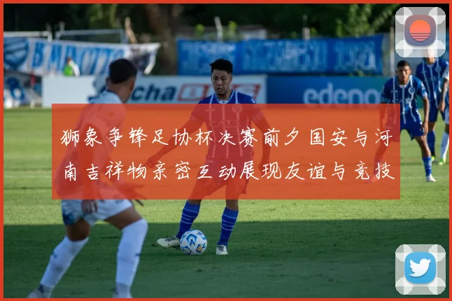 狮象争锋足协杯决赛前夕国安与河南吉祥物亲密互动展现友谊与竞技精神